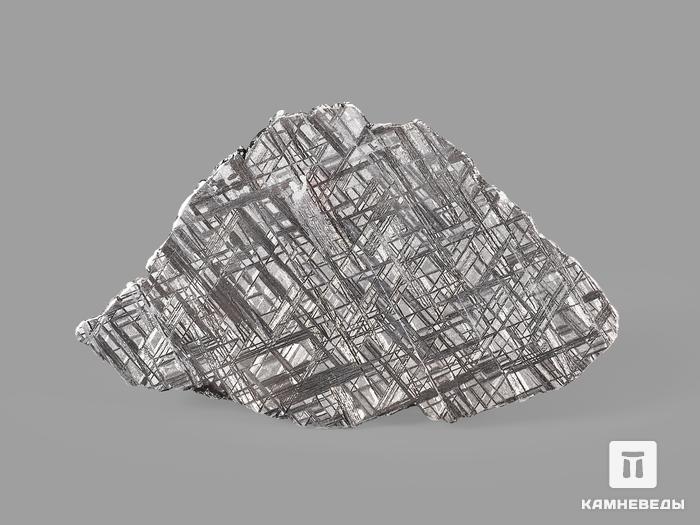 Метеорит Muonionalusta, пластина 12,8х7,7х0,2 см (75,6 г), 20914, фото 2